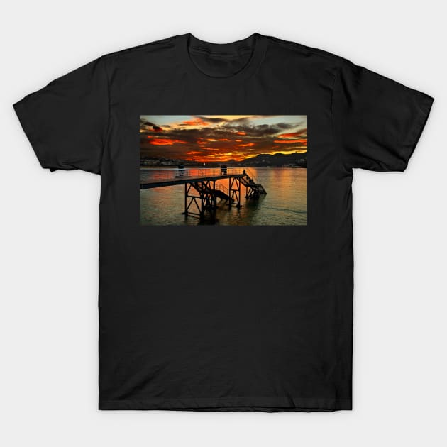 Sunset in Donostia - San Sebastian T-Shirt by Cretense72